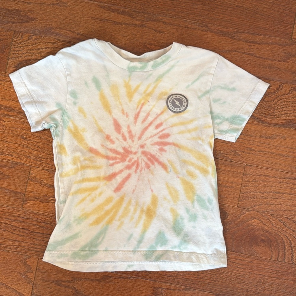 Tiny Whales 2T tie die shirt